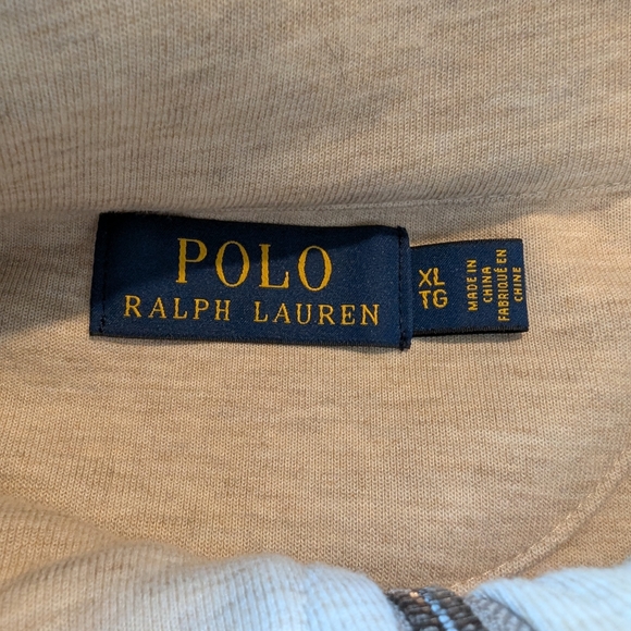 Men's Light Gray Quarter-Zip Sweater - Picture 2 of 8